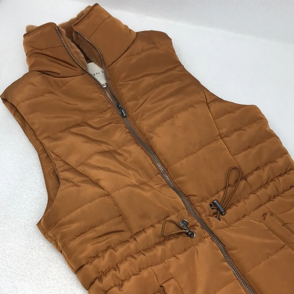 Copper Key Brown Puffer Vest Girls Size Medium